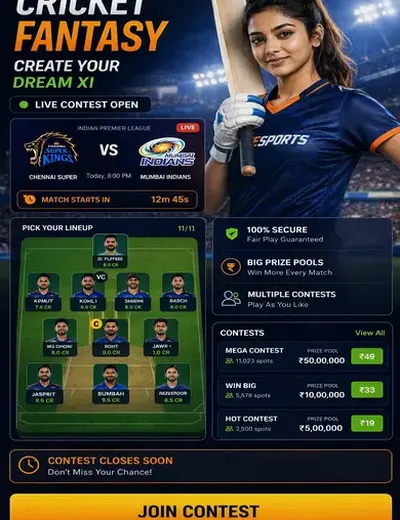 Www7777game (7777 game) fantasy cricket & matchday visual 3