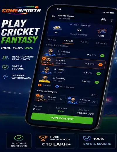 Www7777game (7777 game) fantasy cricket & matchday visual 2